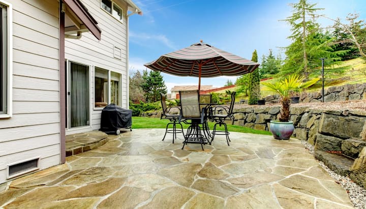 Beautifully Textured and Patterned Concrete Patios in Roanoke, Virginia area!